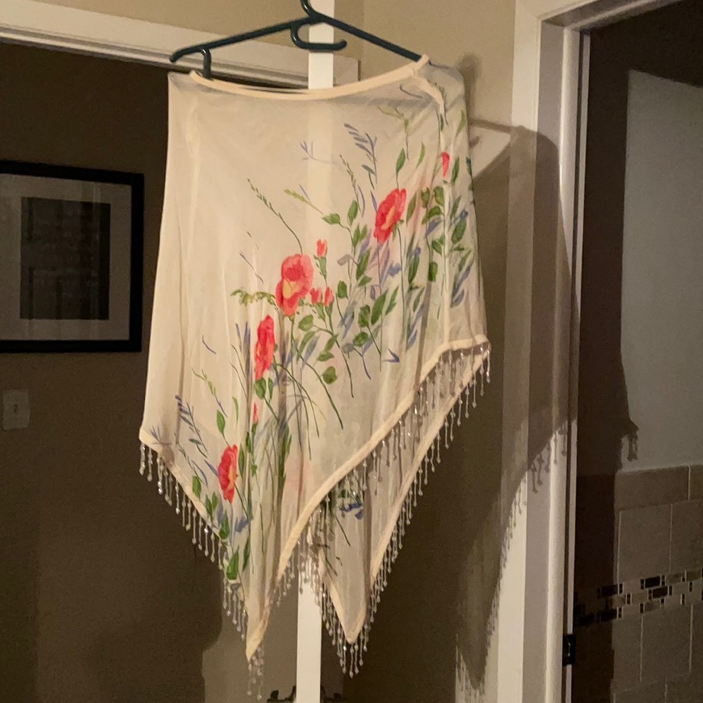 Flower and beaded shall